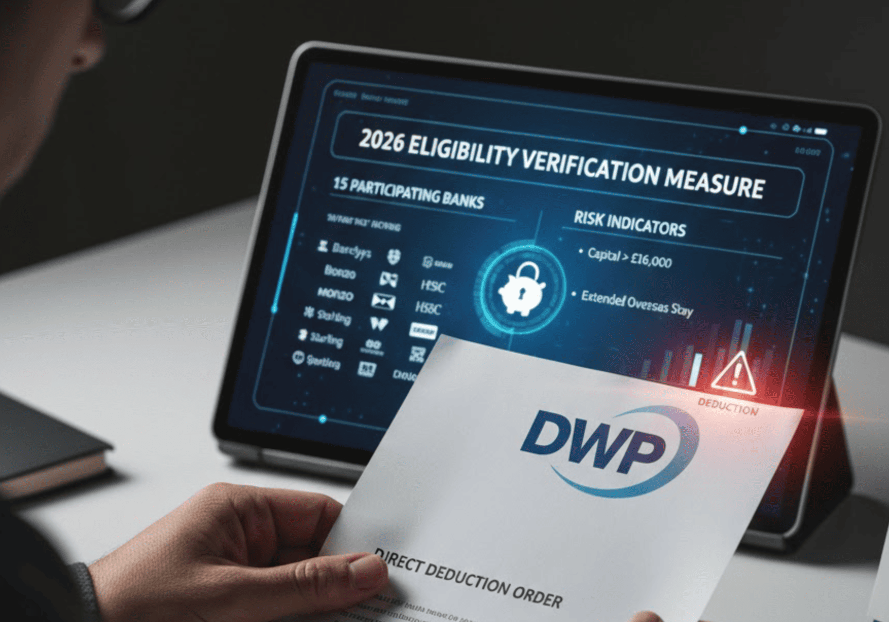 dwp bank account deductions