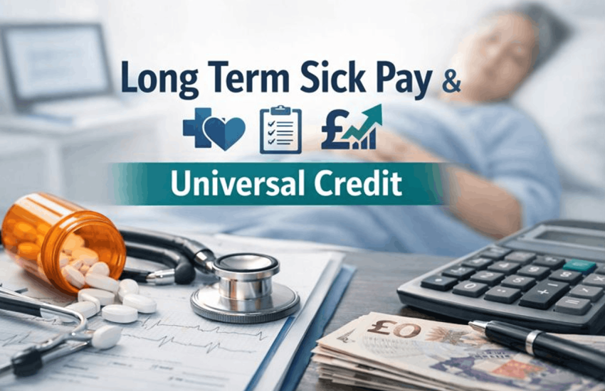 long term sick pay universal credit