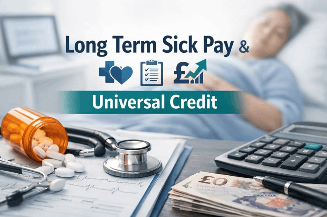 long term sick pay universal credit