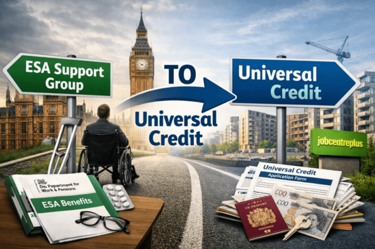 Moving From ESA Support Group to Universal Credit UK Guide