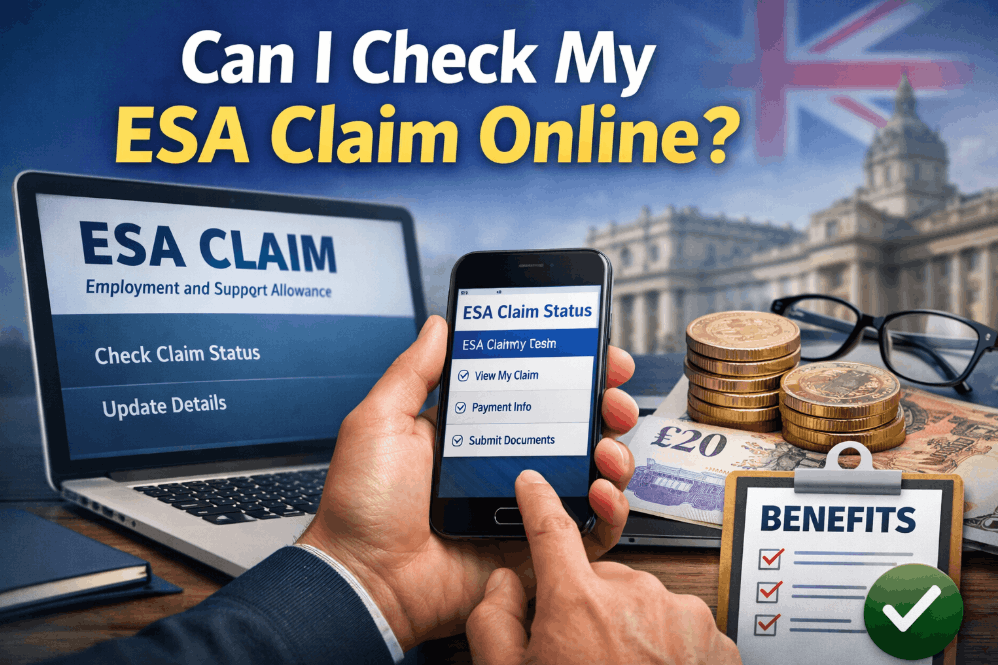 can i check my esa claim online