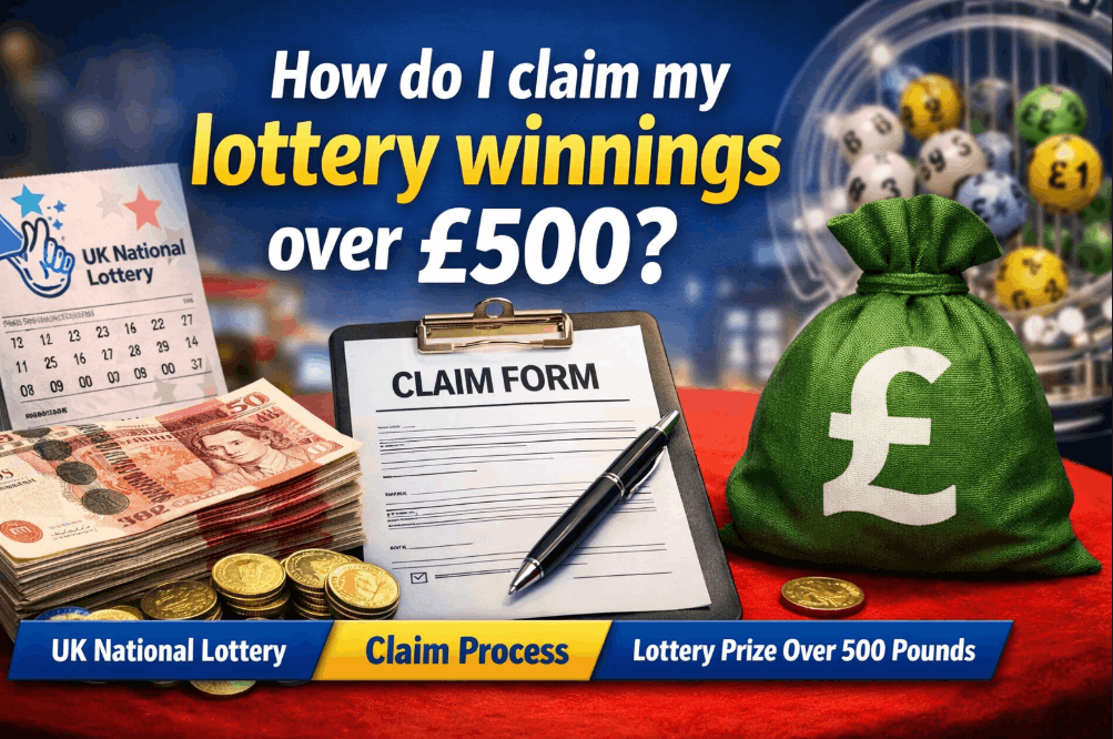 how do i claim my lottery winnings over 500