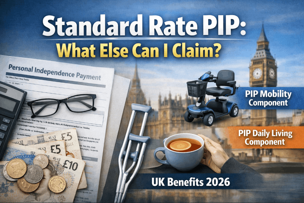 standard rate pip, what else can i claim