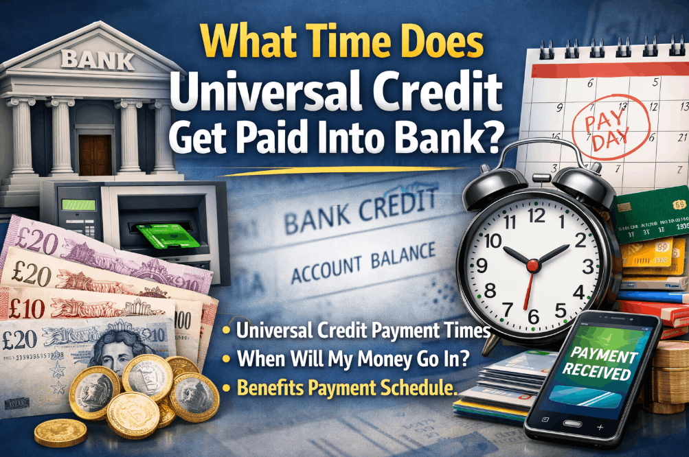 what time does universal credit get paid into bank