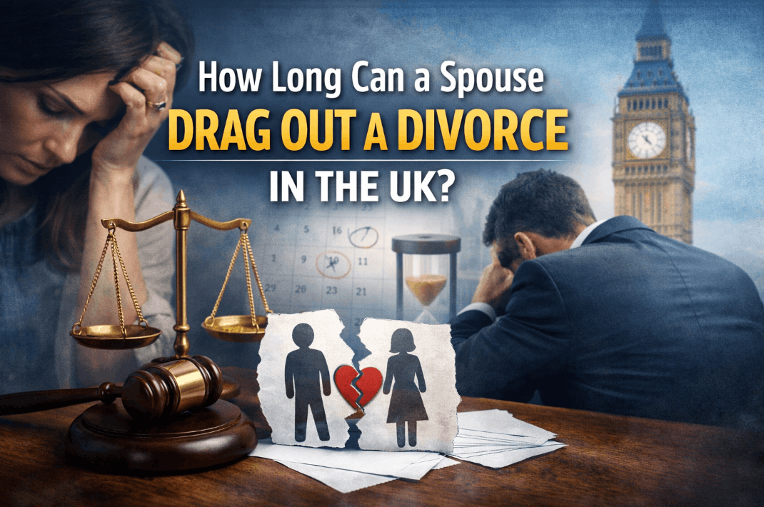 how long can a spouse drag out a divorce uk