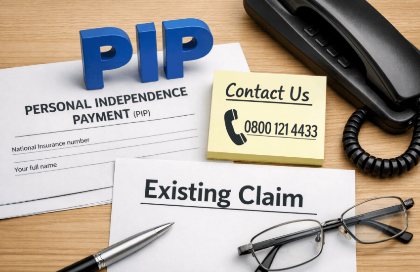 pip contact number existing claim