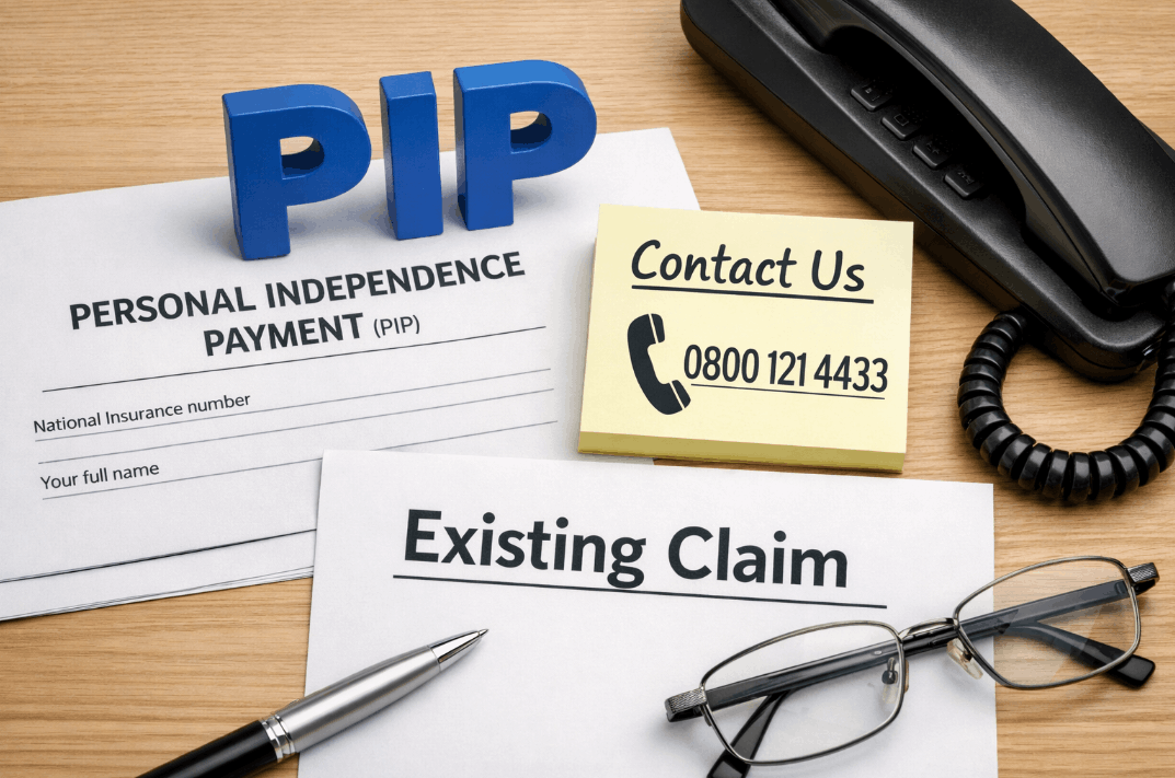 pip contact number existing claim