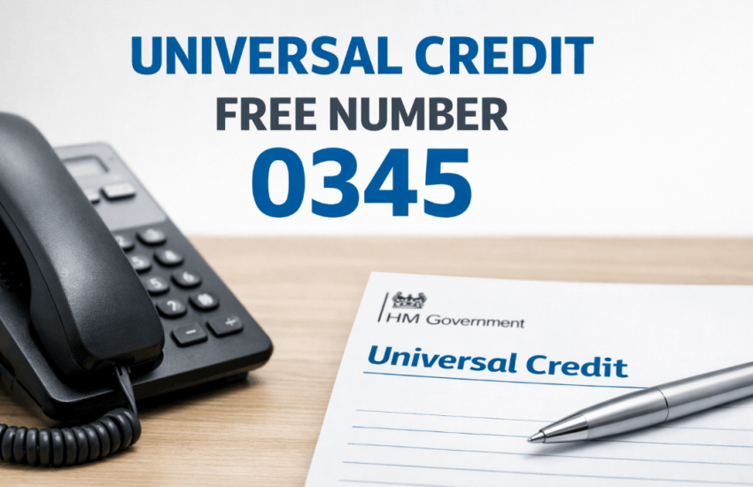 universal credit free number 0345
