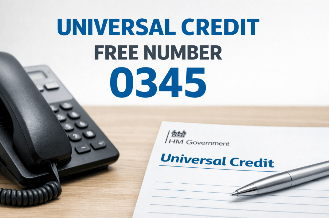 universal credit free number 0345