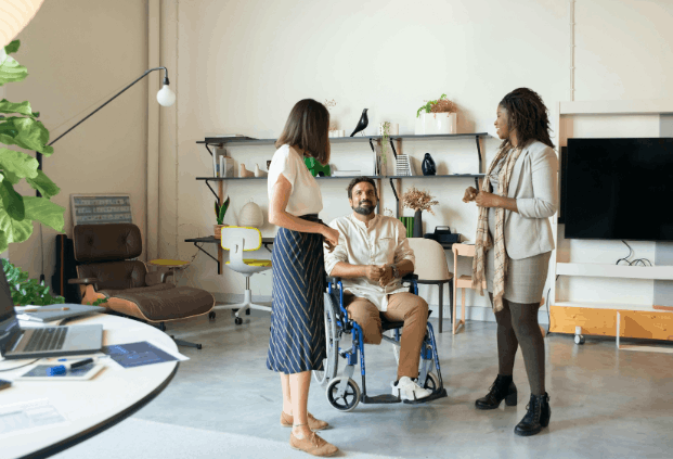 What are the 4 main barriers identified by the social model