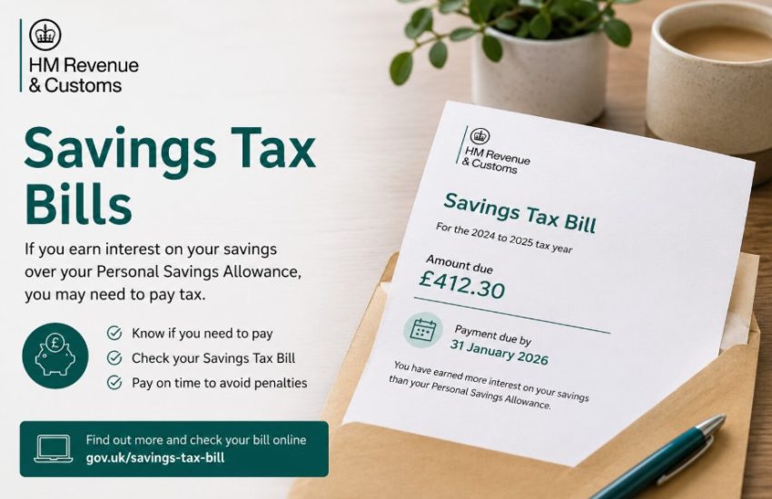 HMRC Savings Tax Bills