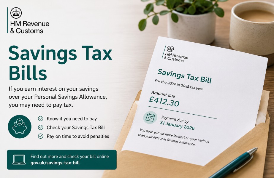 HMRC Savings Tax Bills