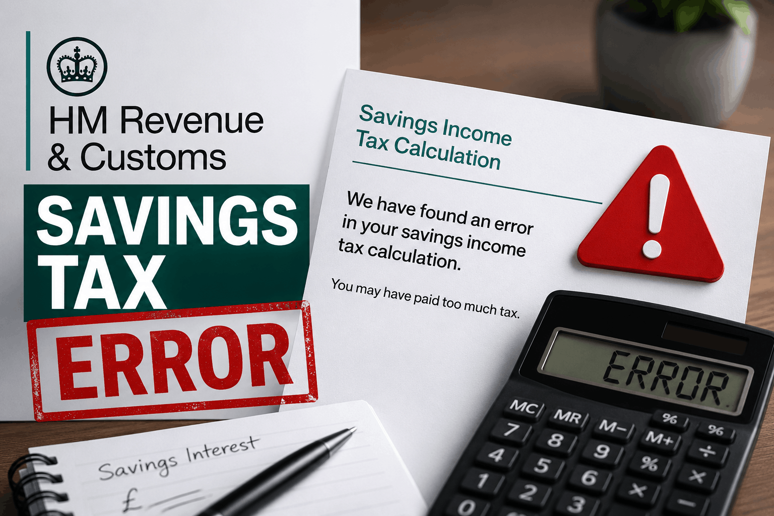HMRC Savings Tax Error