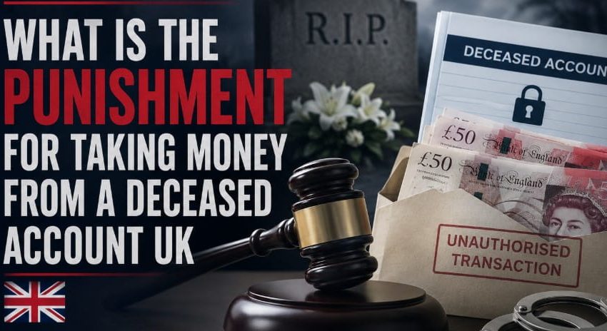 What Is the Punishment for Taking Money From a Deceased Account UK?