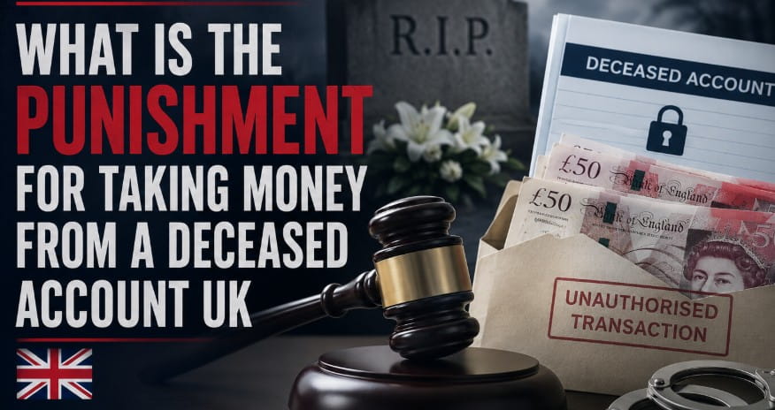 What Is the Punishment for Taking Money From a Deceased Account UK?