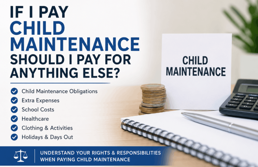if i pay child maintenance should i pay for anything else