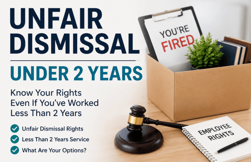 unfair dismissal under 2 years