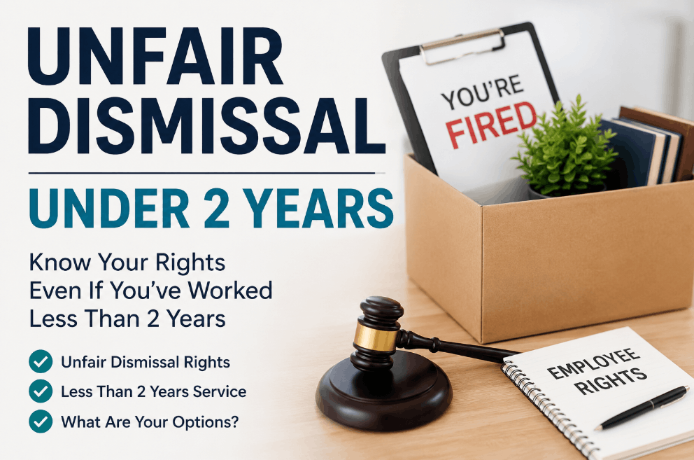 unfair dismissal under 2 years