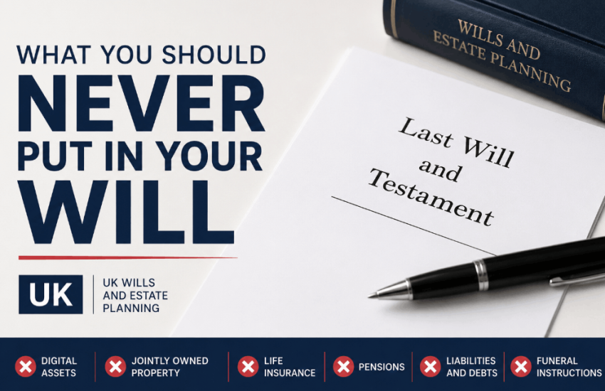 what you should never put in your will uk