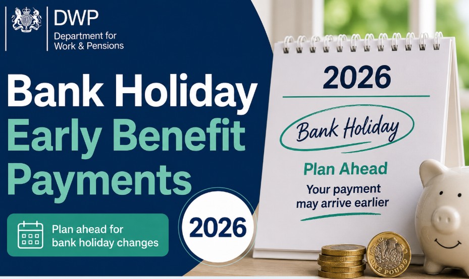 Bank Holiday Early Benefit Payments DWP