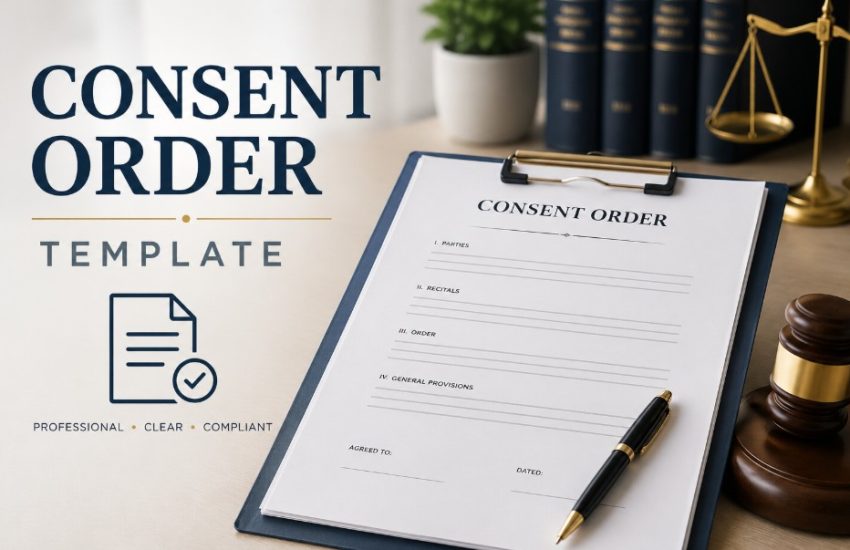 Consent Order Template