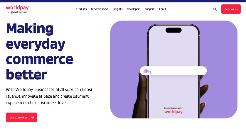 Worldpay - best Payment Processing Companies