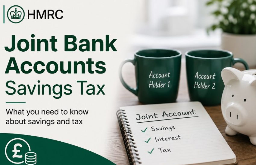hmrc joint bank accounts savings tax​