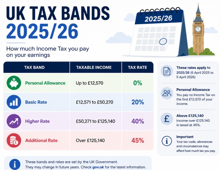 Tax Bands 2025/26
