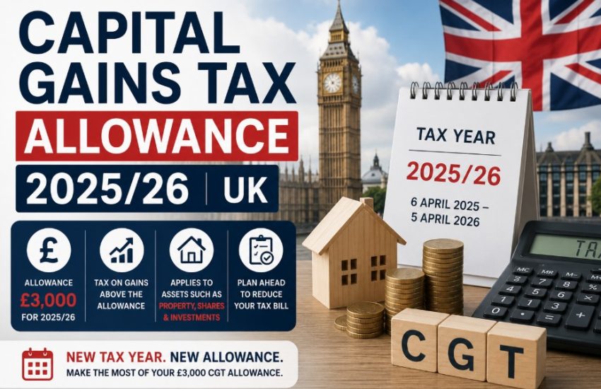 Capital Gains Tax Allowance 2025 26