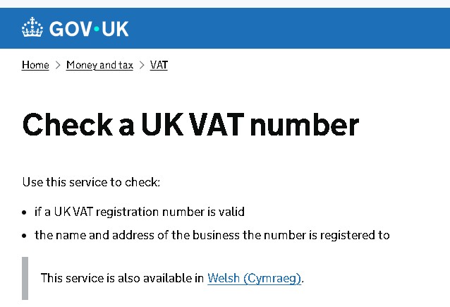 How to Use the Official HMRC VAT Number Check
