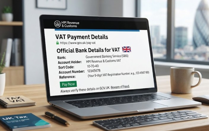 HMRC VAT Bank Details