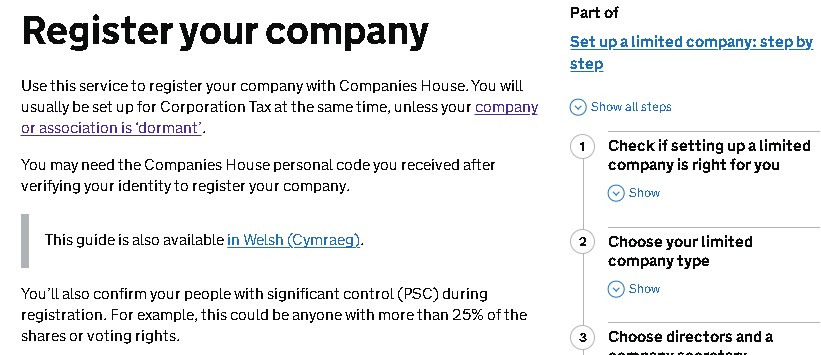 How to Register with Companies House Beta