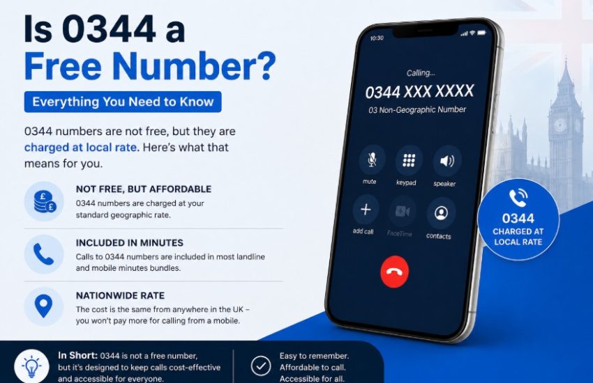 Is 0344 a Free Number
