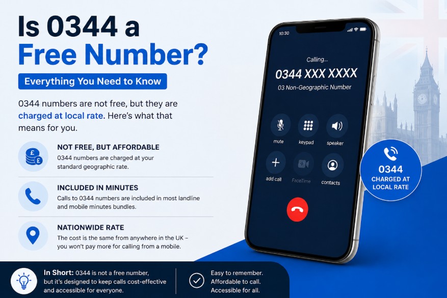 Is 0344 a Free Number